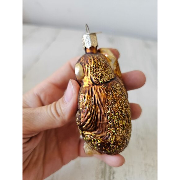 Old world OWC monkey banana glass ornament glitter Xmas tree - Picture 4 of 8